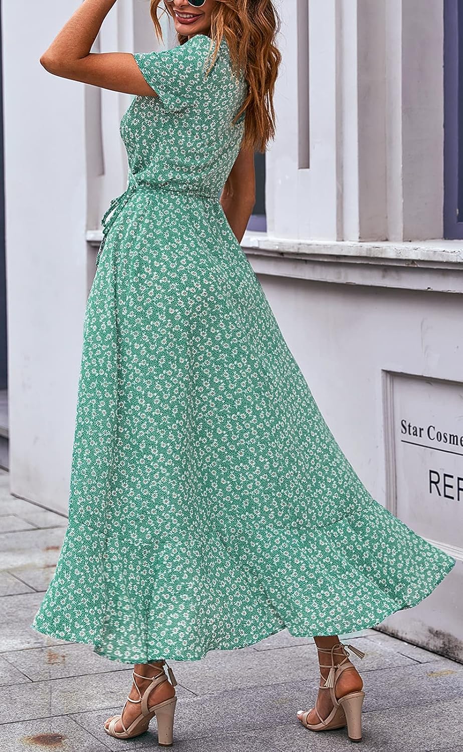 Casual Summer Wrap Dress