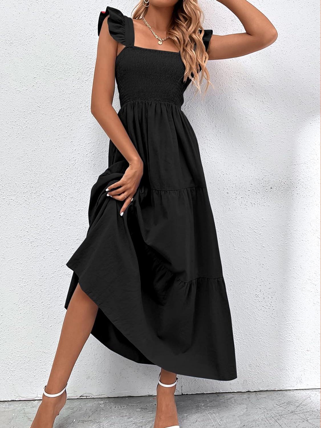 Floral Print Women's Long Dress