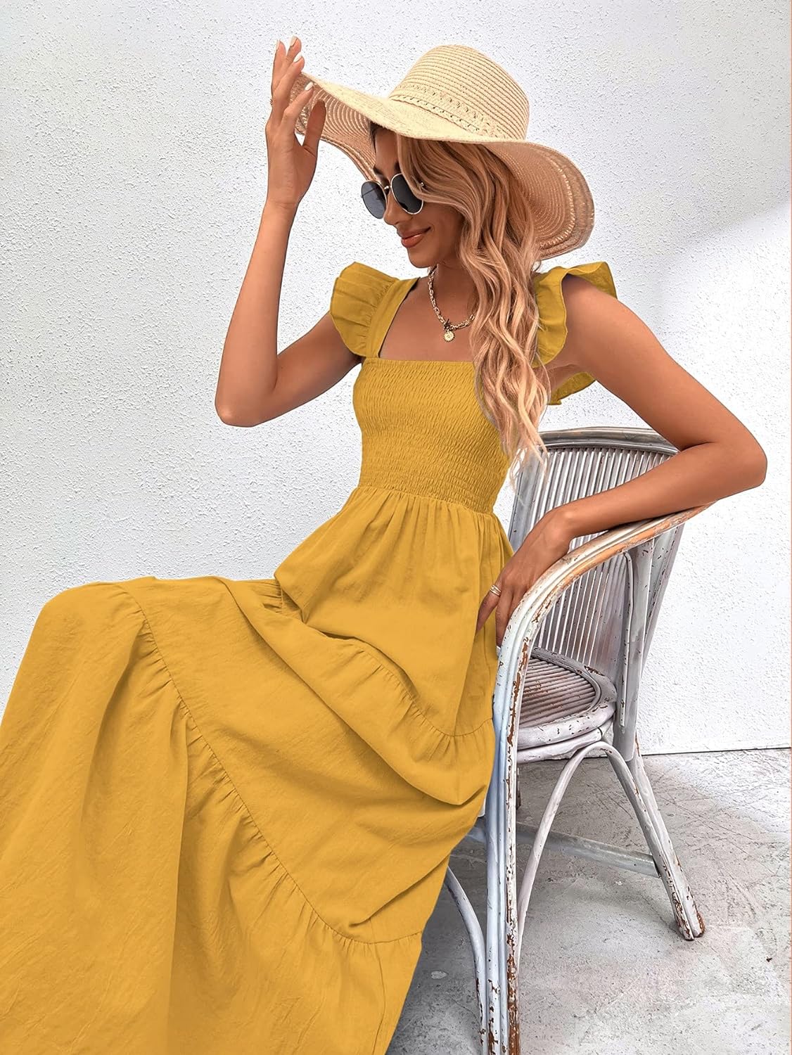 Floral Print Women's Long Dress