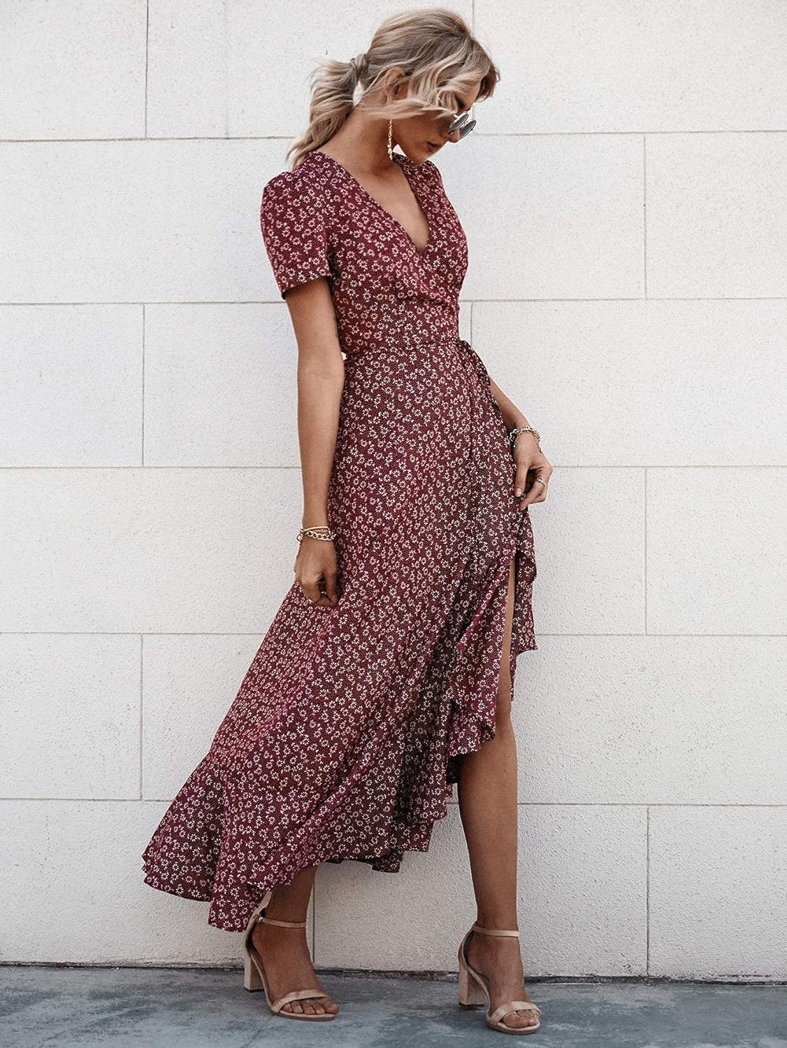 Casual Summer Wrap Dress
