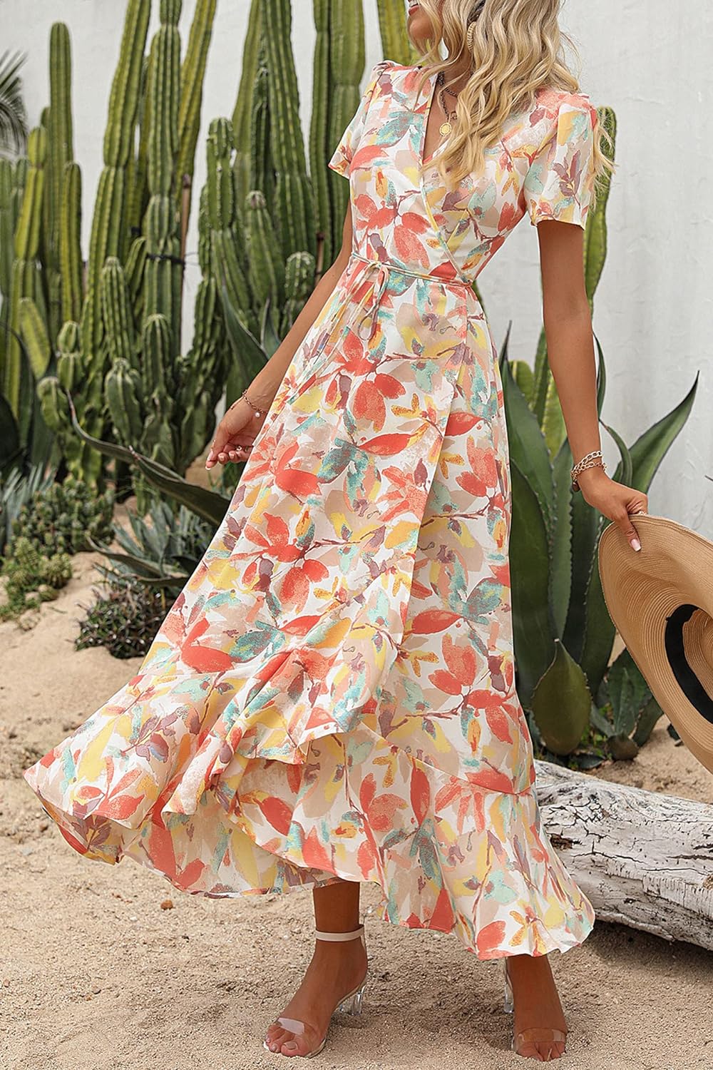 Casual Summer Wrap Dress