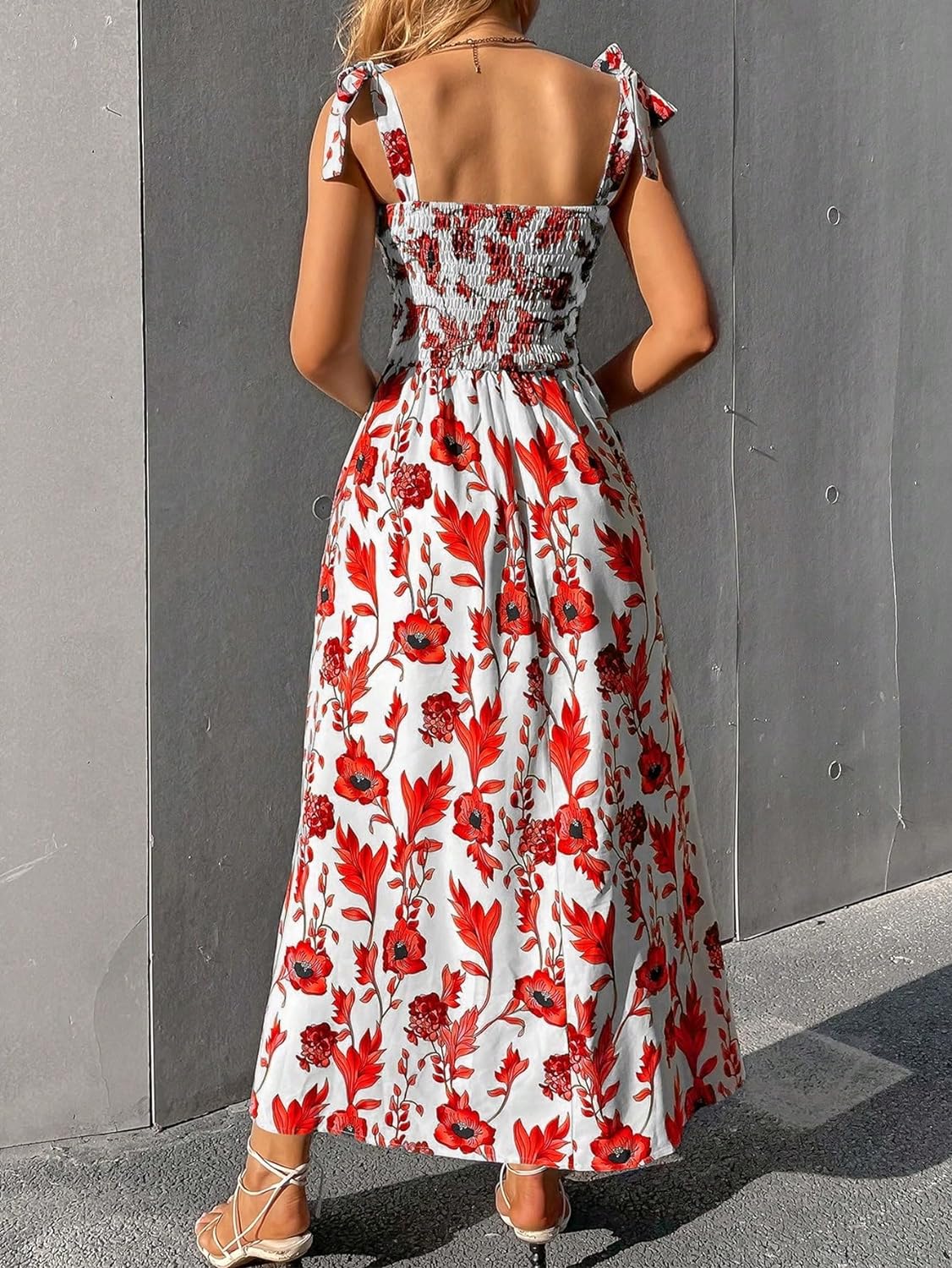 Floral Print Women's Long Dress