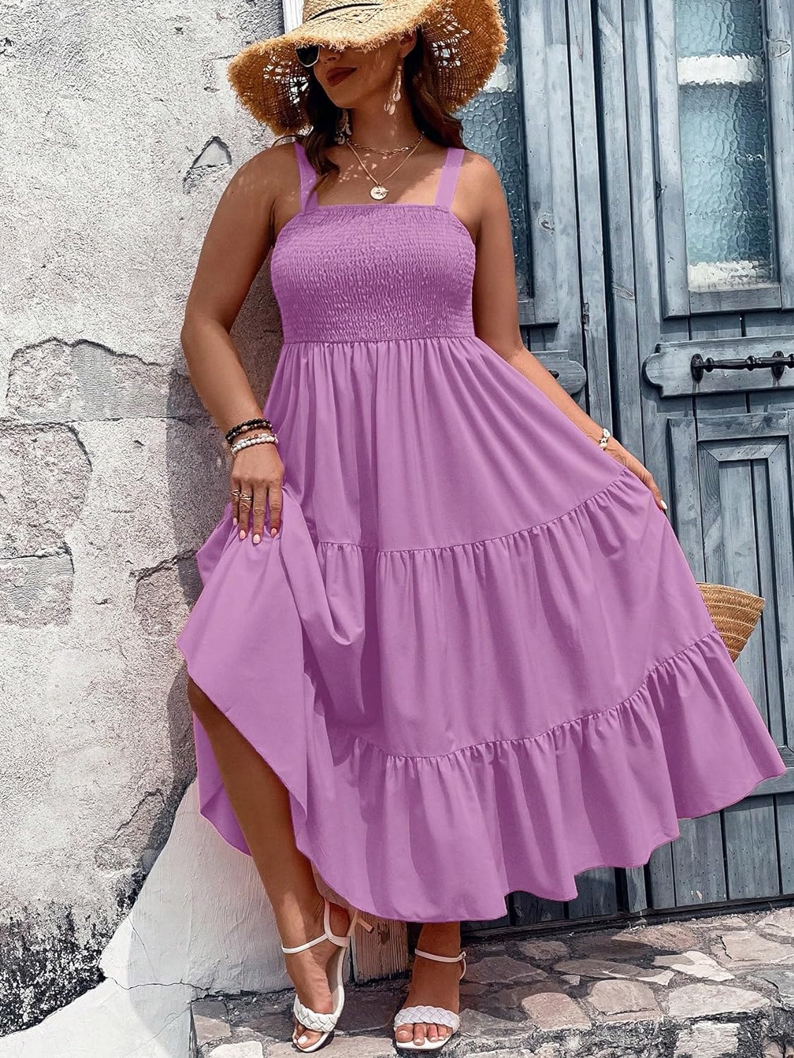 Floral Print Women's Long Dress