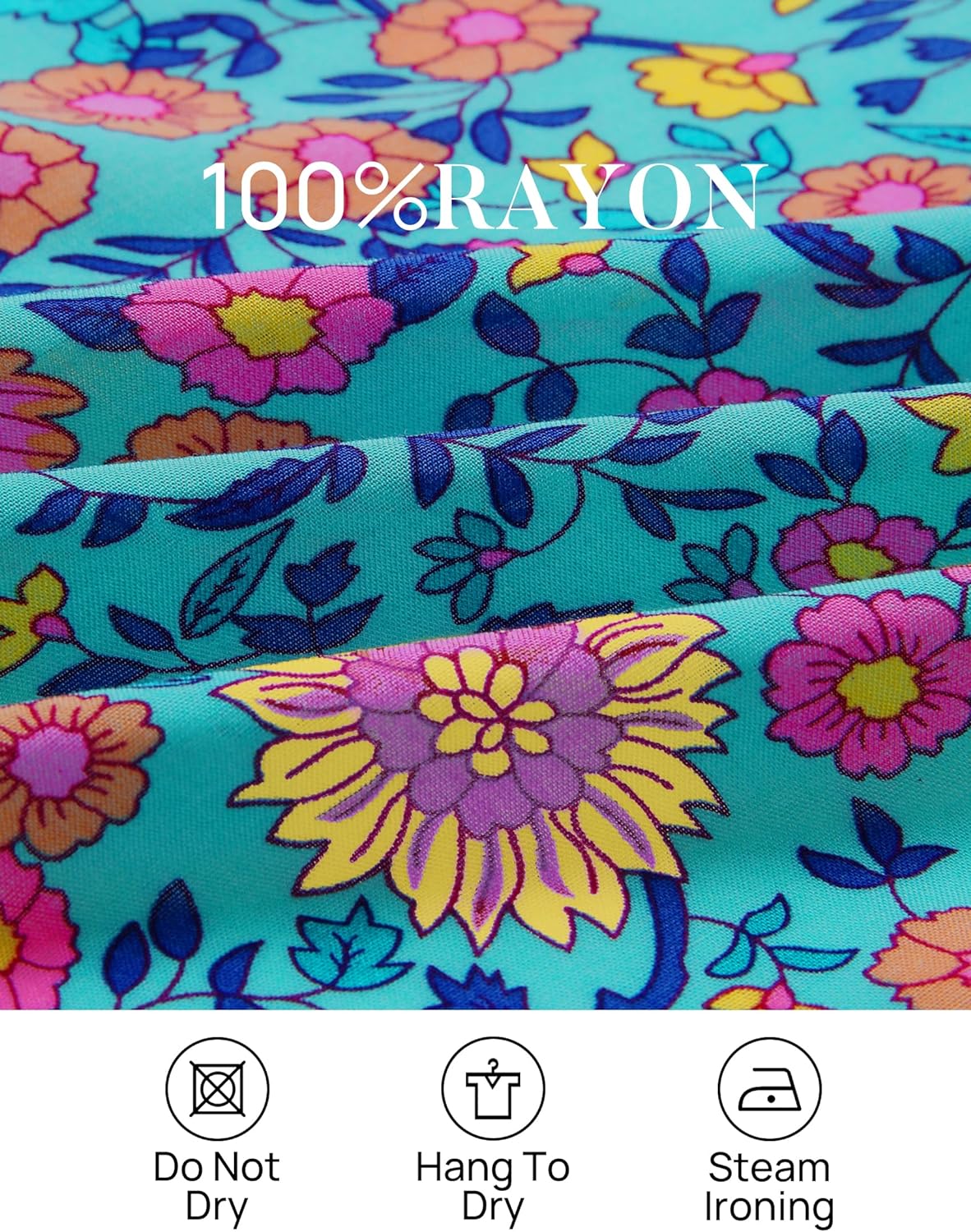 Flowers Print Stylish Dress Long Dress