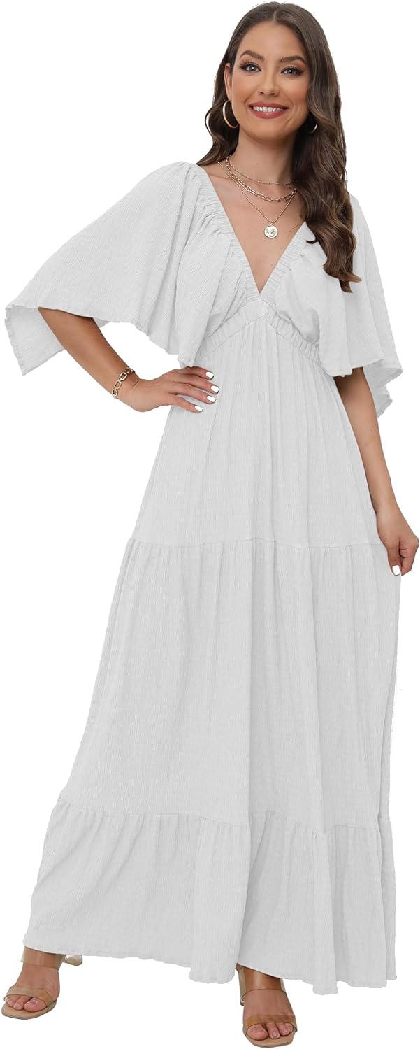 Women's V-Neck Summer Casual Dress