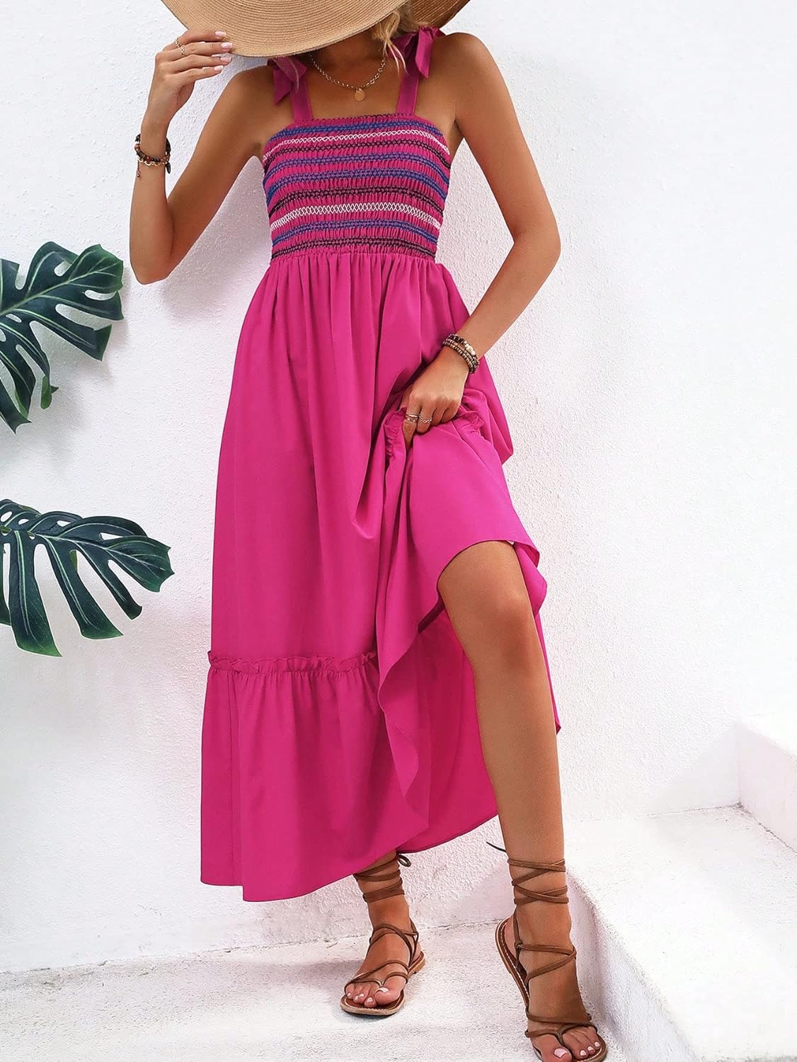 Floral Print Women's Long Dress