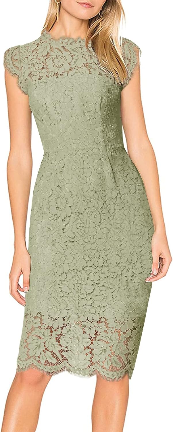 Floral Print Dress with Lace Sleeves for Women