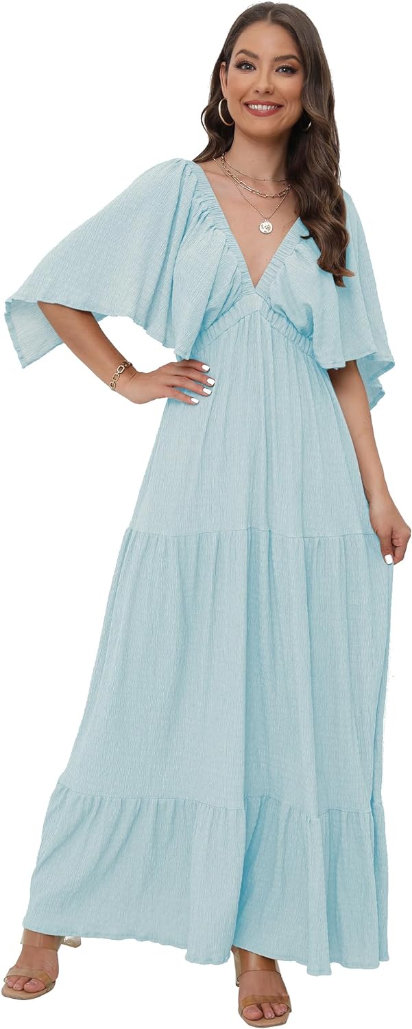 Women's V-Neck Summer Casual Dress