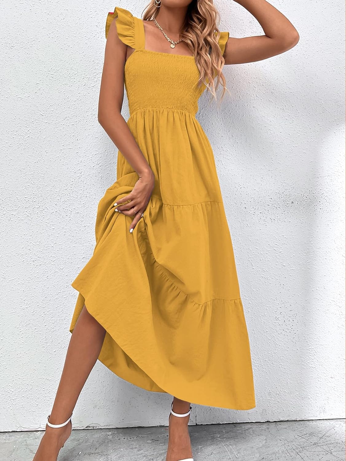 Floral Print Women's Long Dress