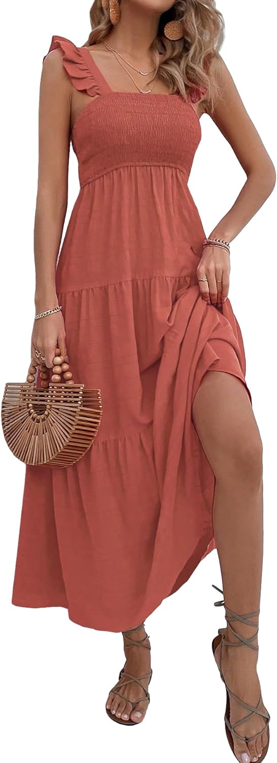 Floral Print Women's Long Dress