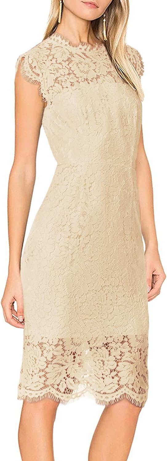 Floral Print Dress with Lace Sleeves for Women