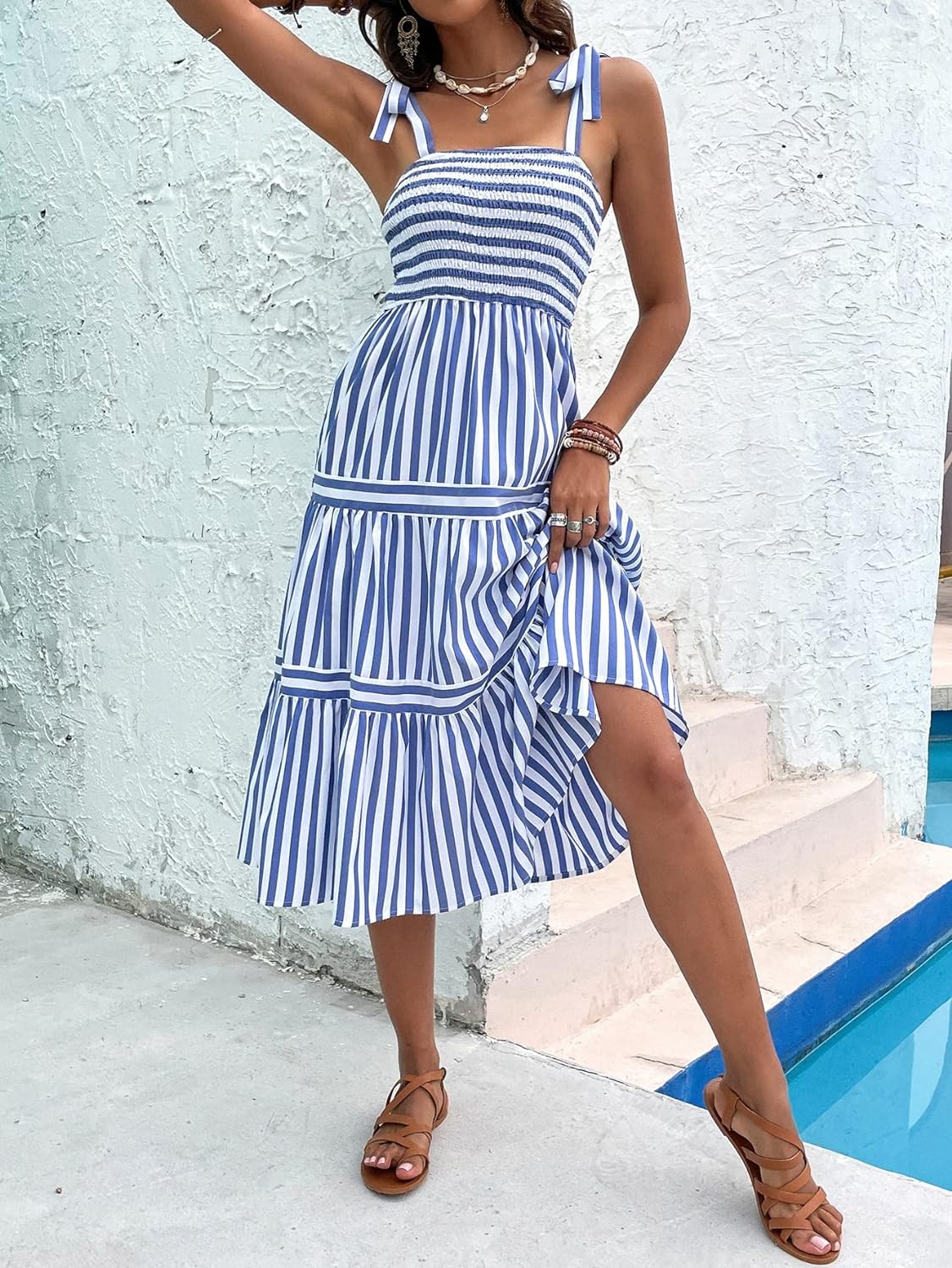 Floral Print Women's Long Dress