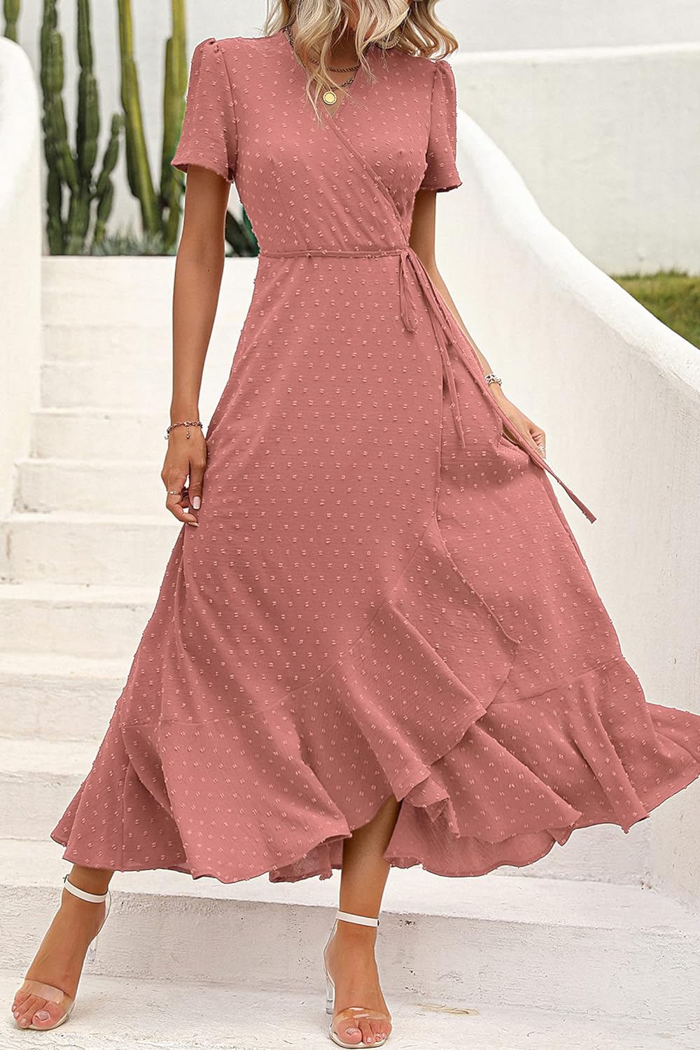 Casual Summer Wrap Dress