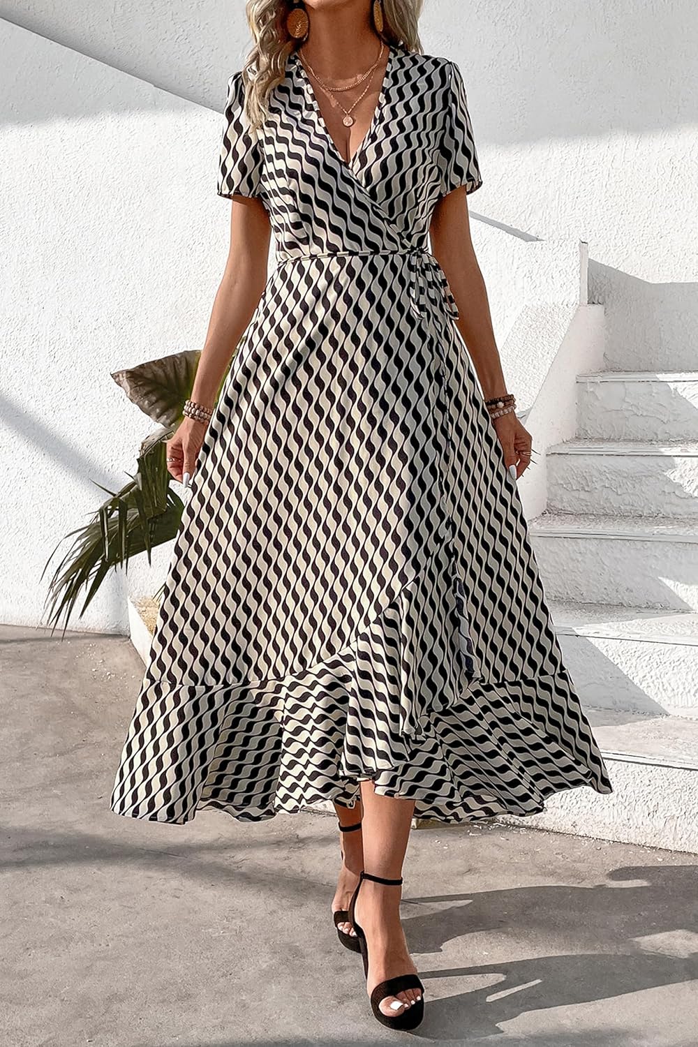 Casual Summer Wrap Dress