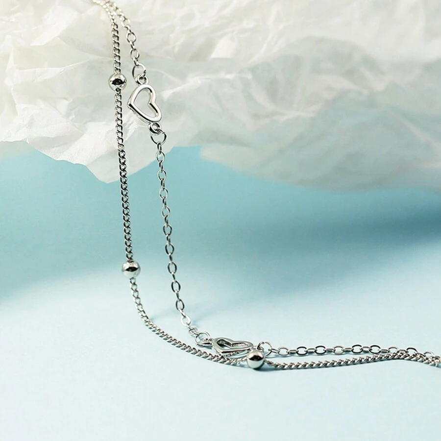 2pcs/set Heart Bracelet