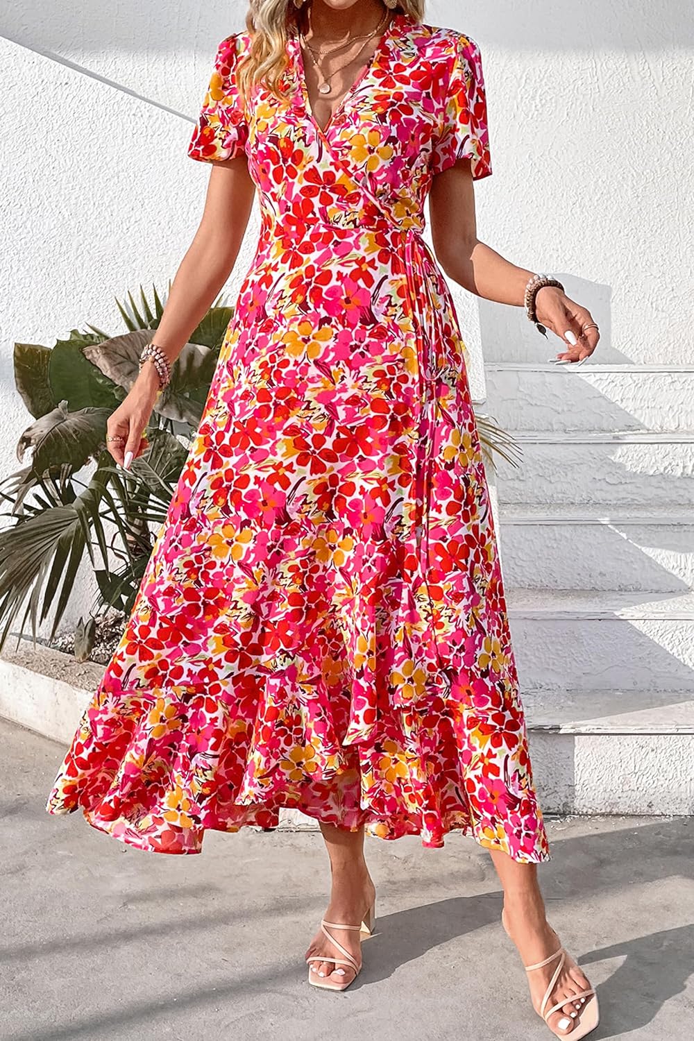 Casual Summer Wrap Dress