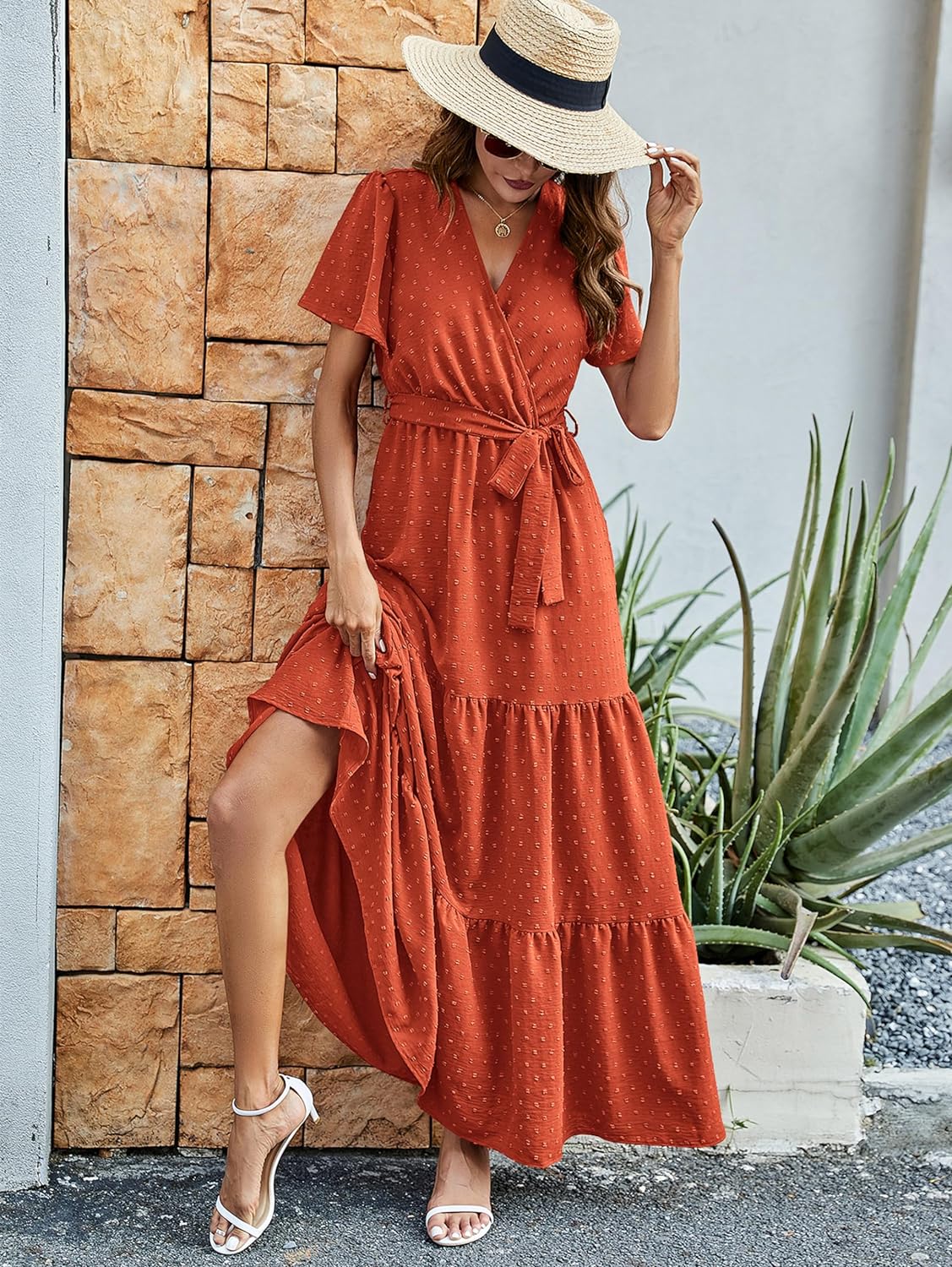 Women V-neck Dress