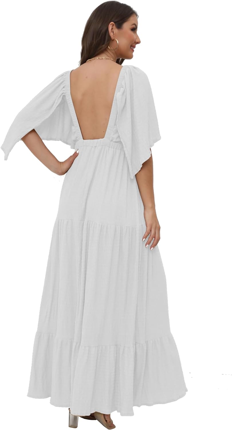 Women's V-Neck Summer Casual Dress