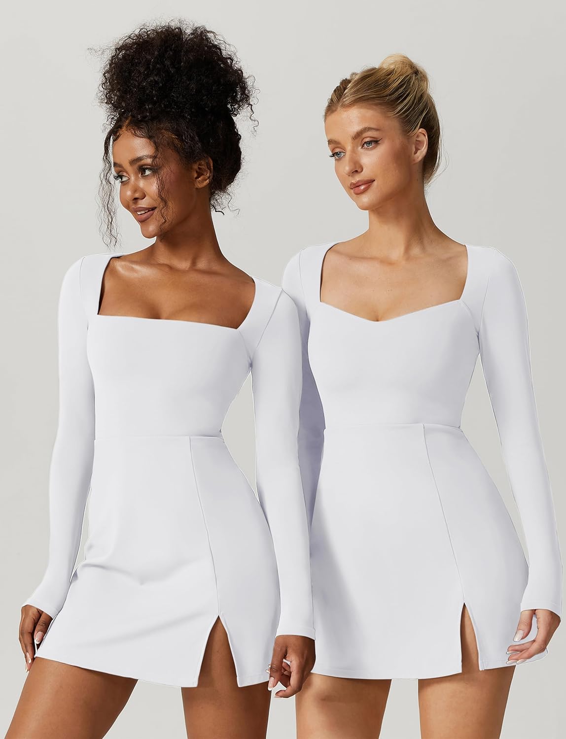 Latest Square Neck Mini Dress