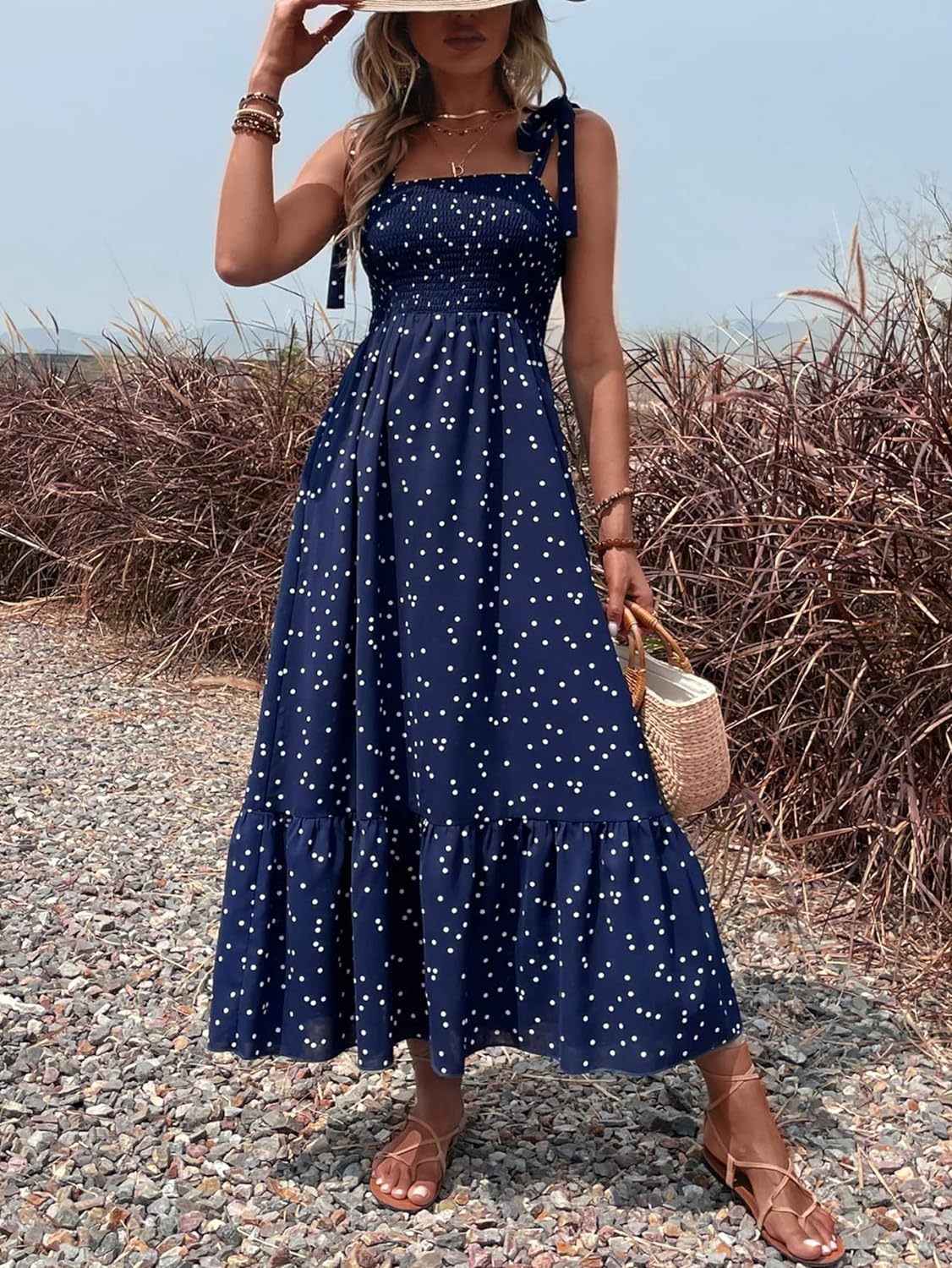 Floral Print Women's Long Dress