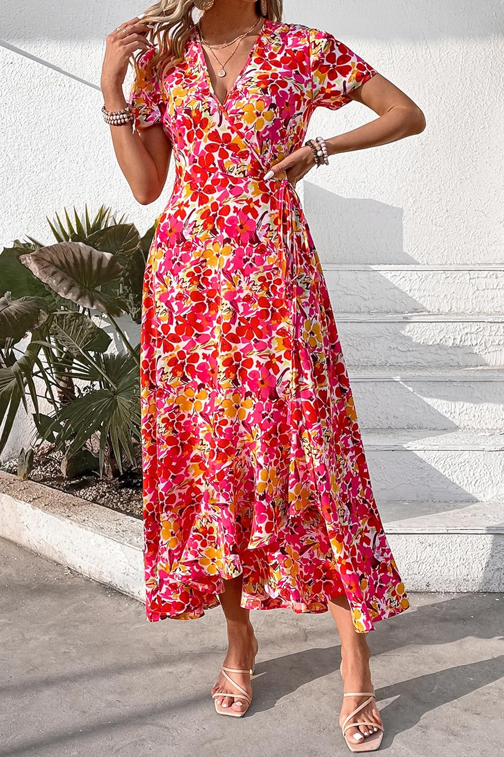 Casual Summer Wrap Dress