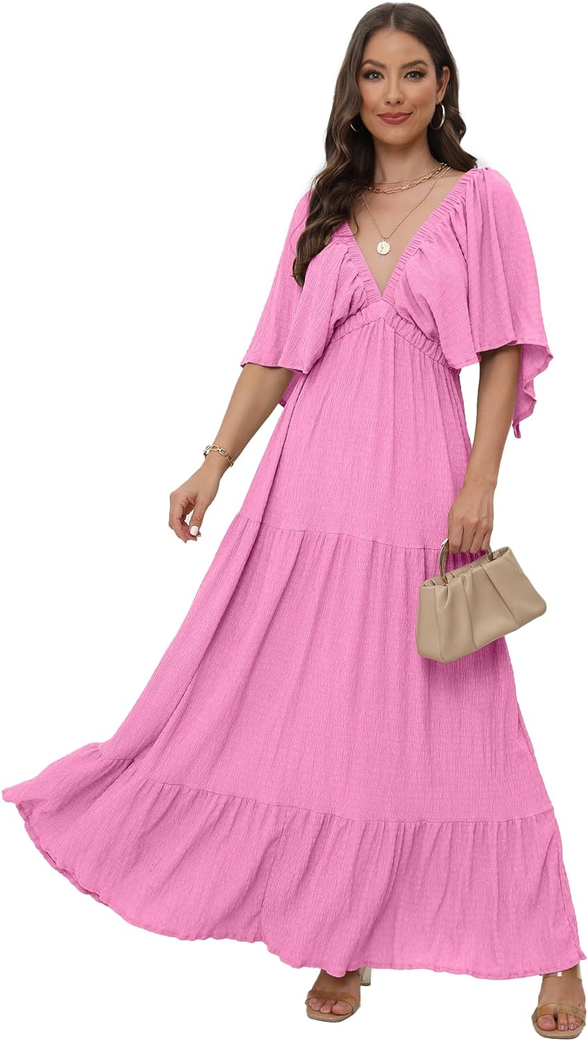 Women's V-Neck Summer Casual Dress