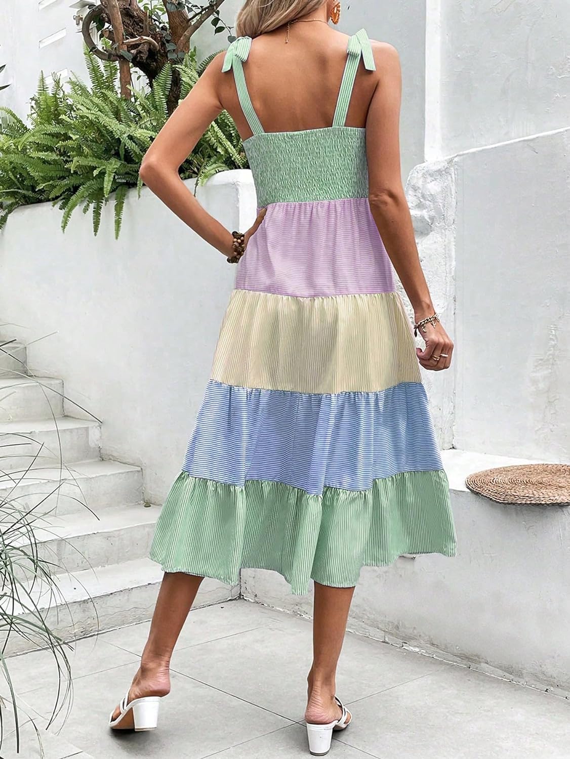 Floral Print Women's Long Dress