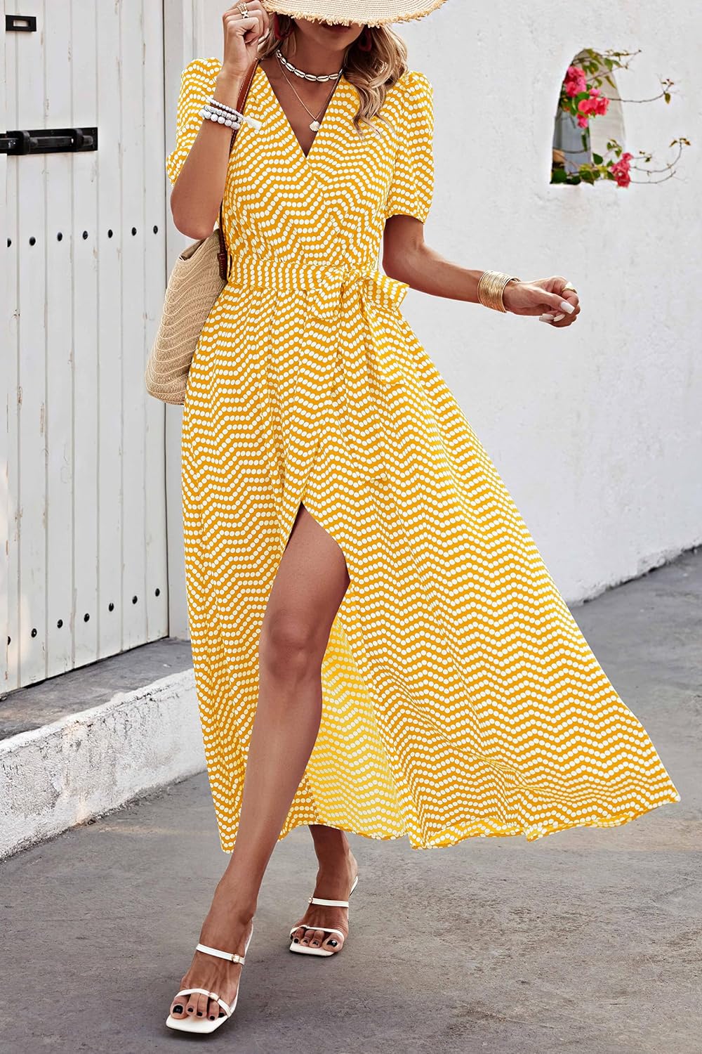 Casual Summer Wrap Dress