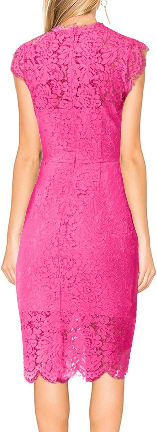 Floral Print Dress with Lace Sleeves for Women