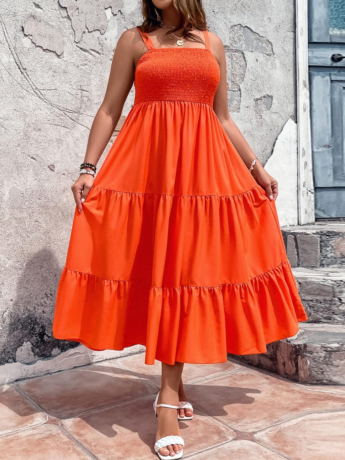 Floral Print Women's Long Dress