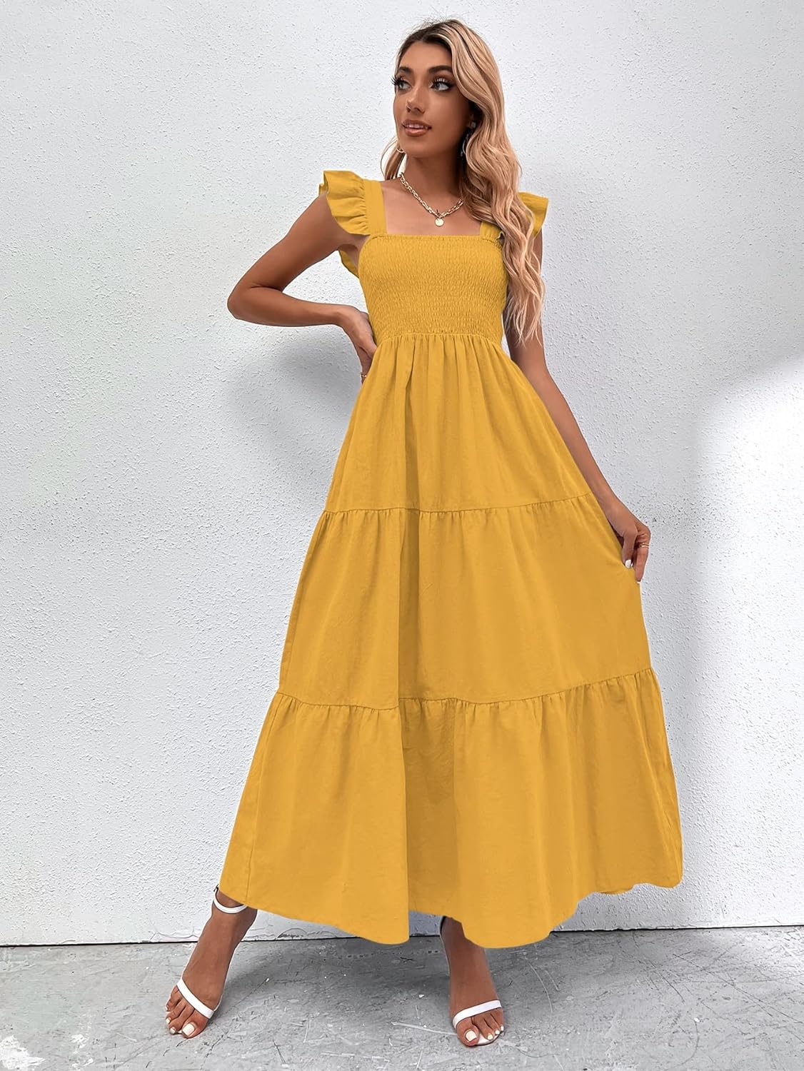 Floral Print Women's Long Dress