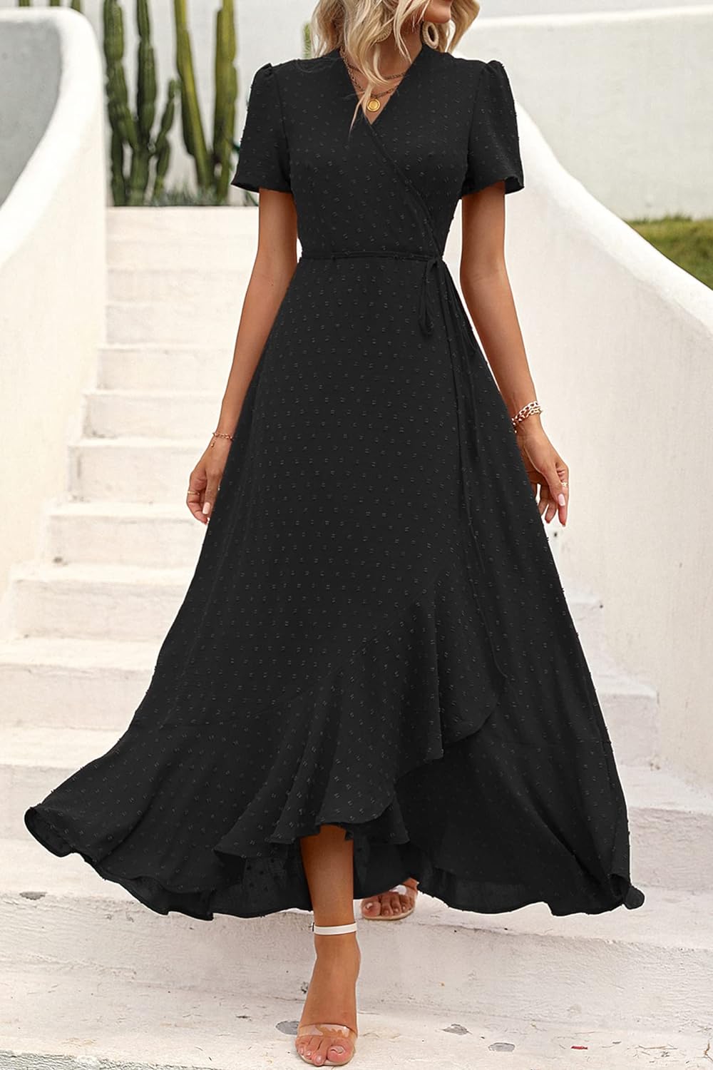 Casual Summer Wrap Dress