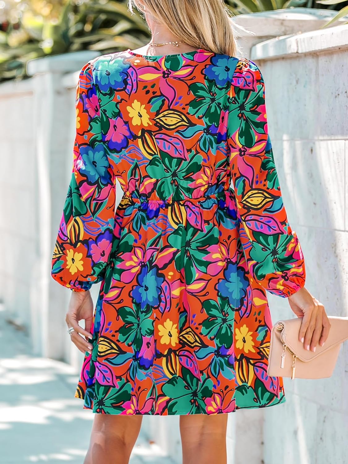 Floral Printed Chiffon Dress