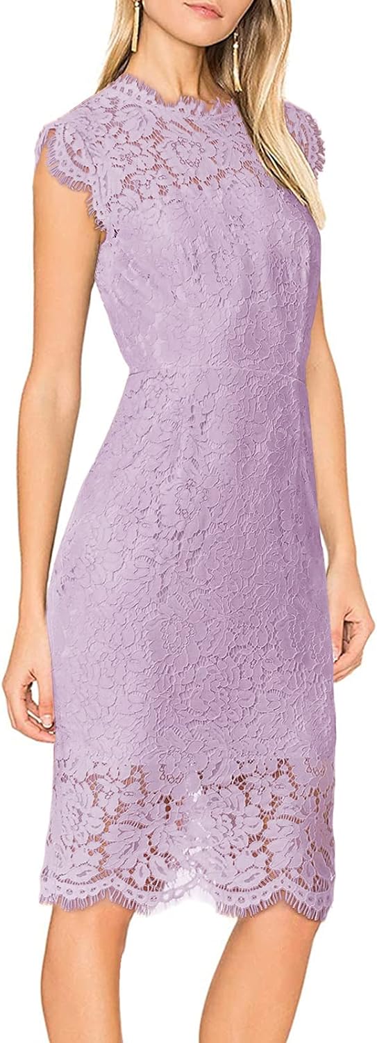 Floral Print Dress with Lace Sleeves for Women