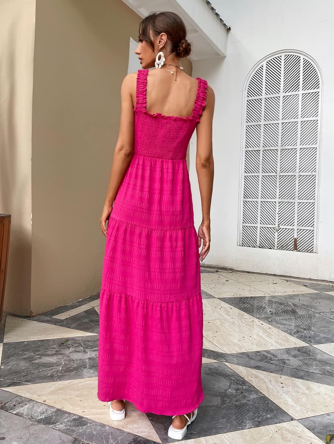 Floral Print Women's Long Dress