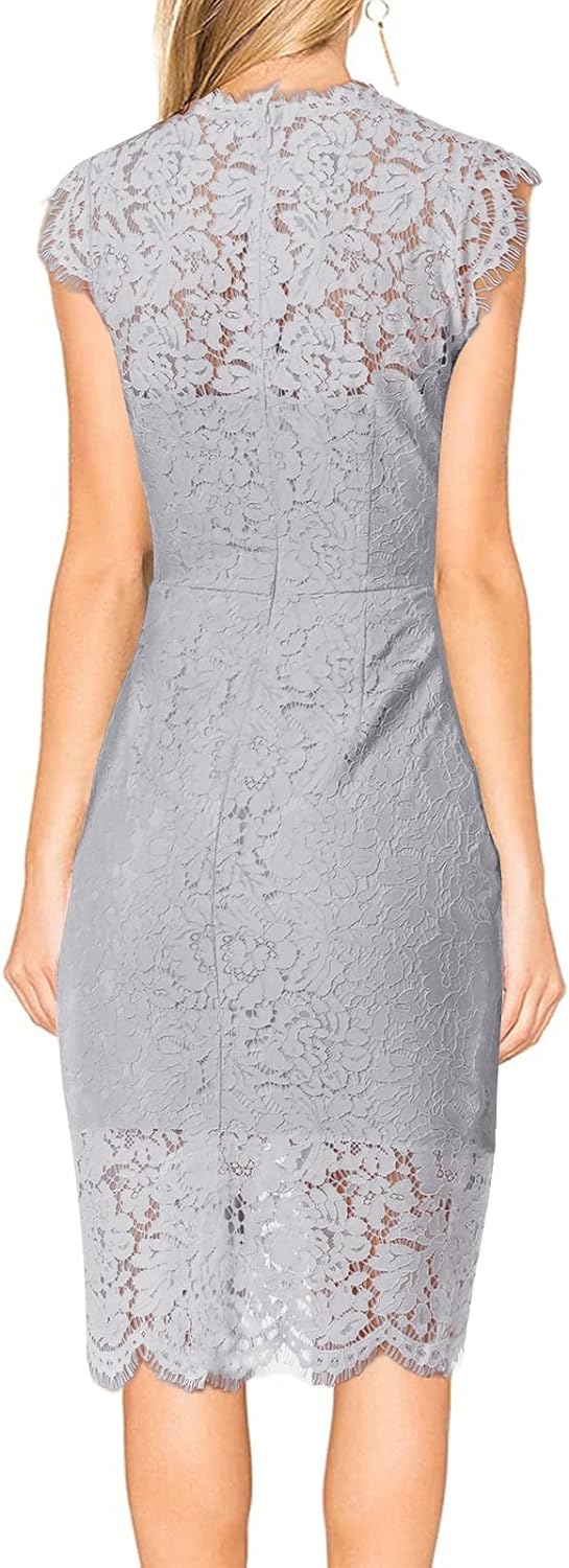 Floral Print Dress with Lace Sleeves for Women