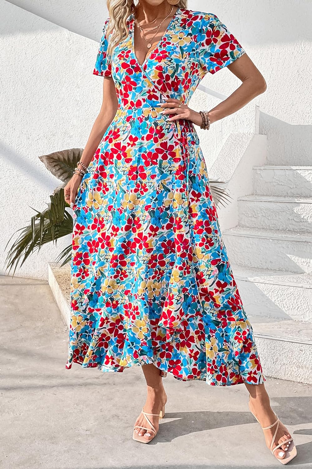 Casual Summer Wrap Dress