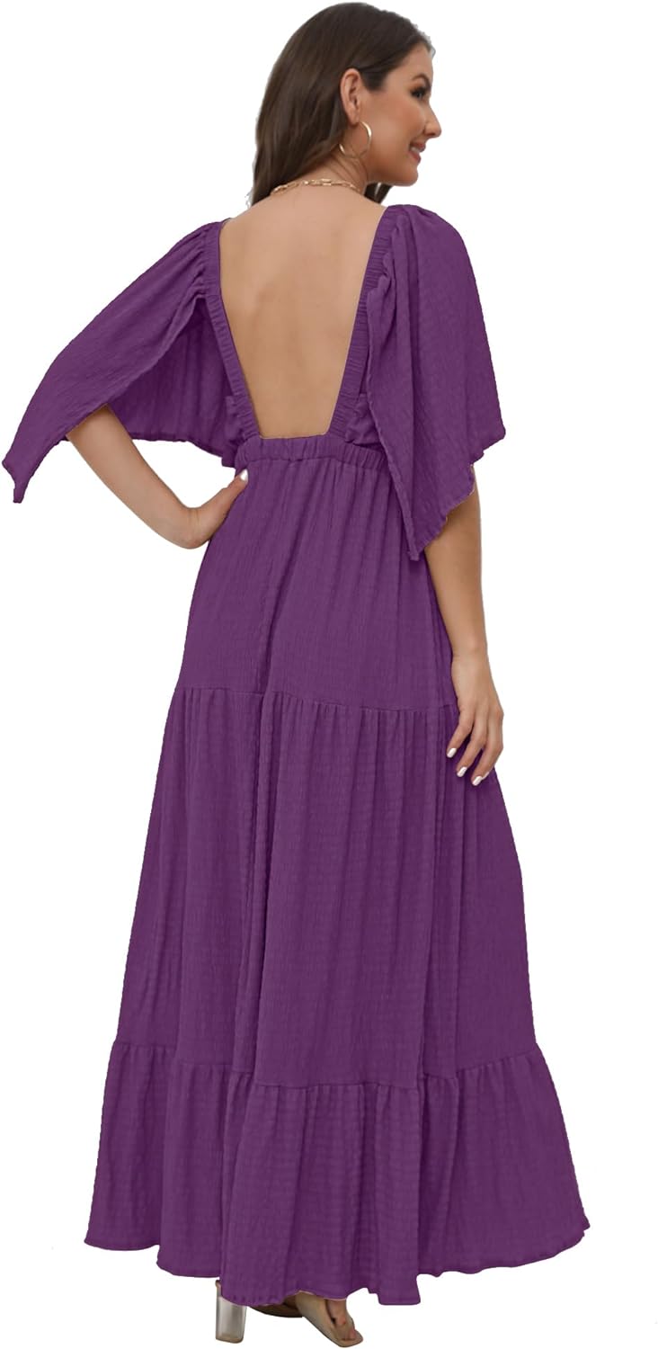 Women's V-Neck Summer Casual Dress