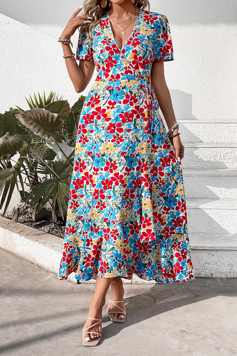 Casual Summer Wrap Dress