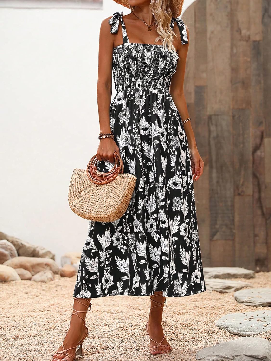 Floral Print Women's Long Dress