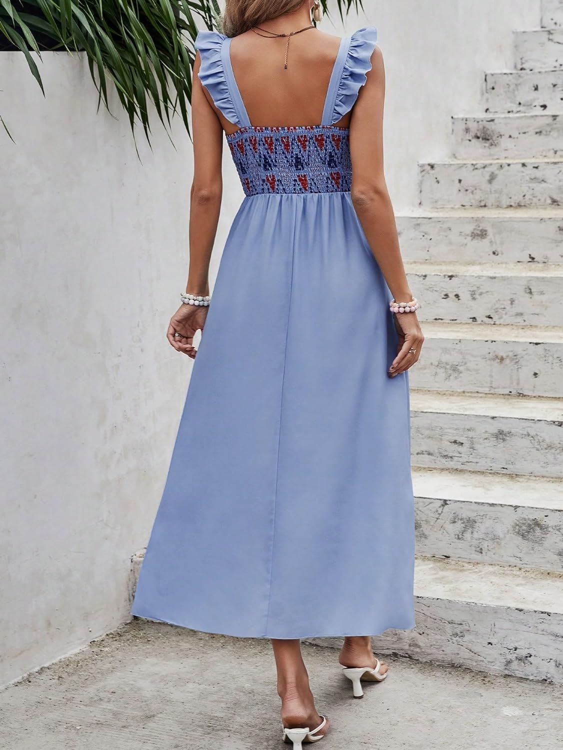 Floral Print Women's Long Dress