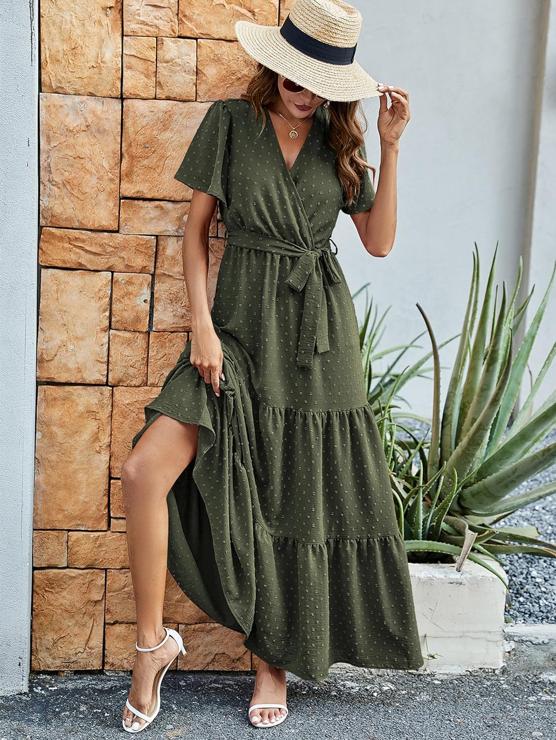 Women V-neck Dress