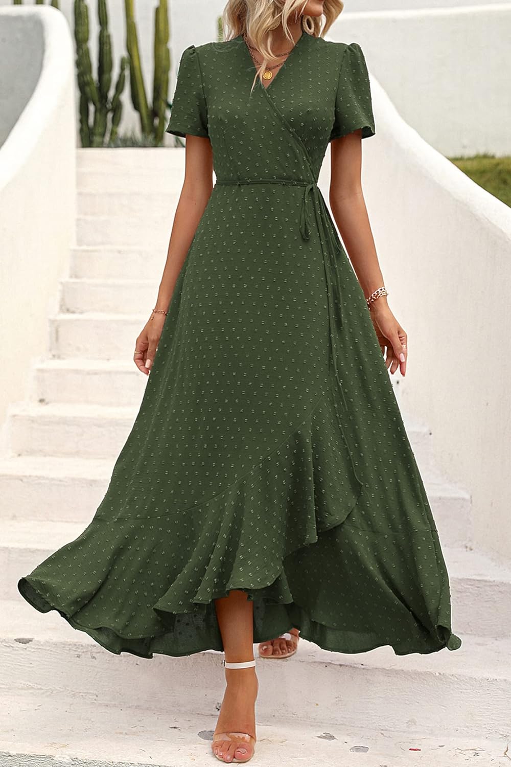 Casual Summer Wrap Dress