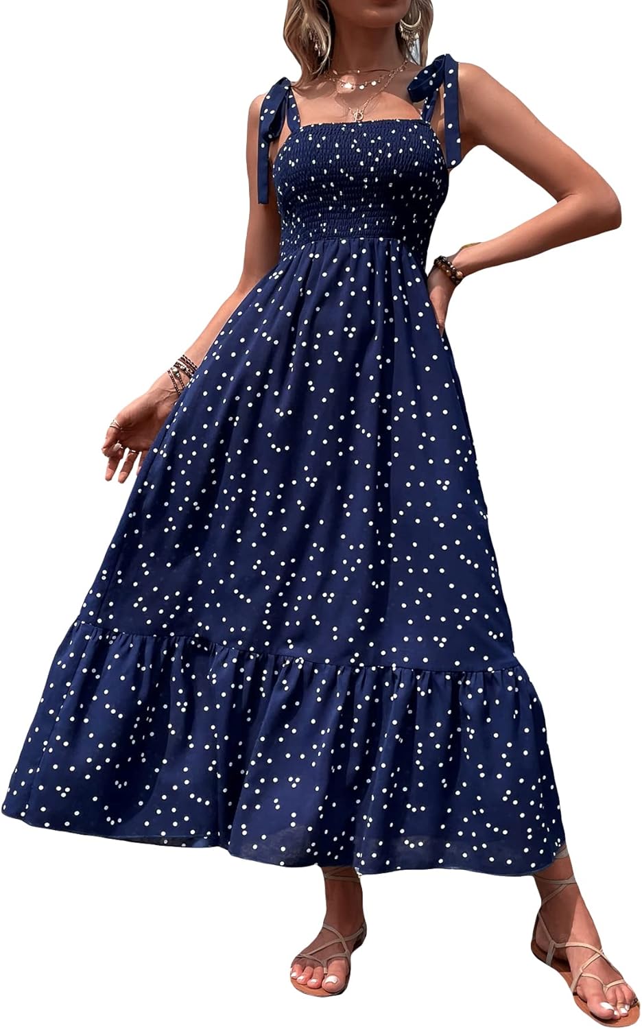 Floral Print Women's Long Dress