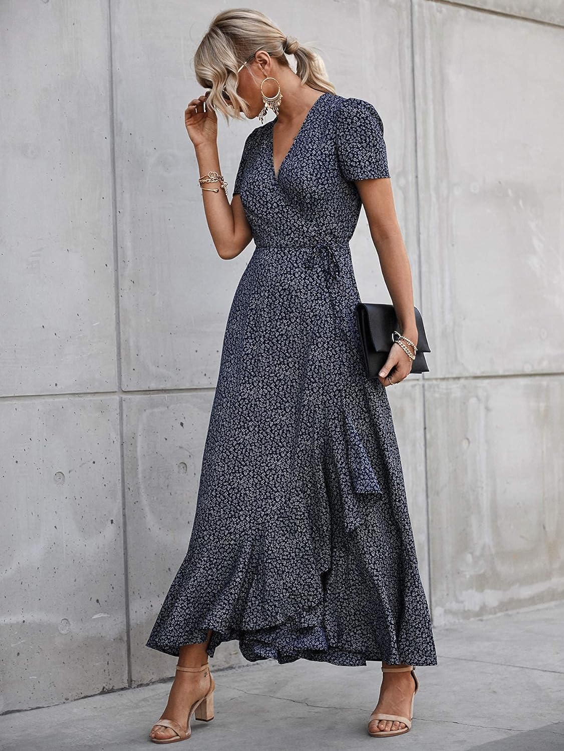 Casual Summer Wrap Dress