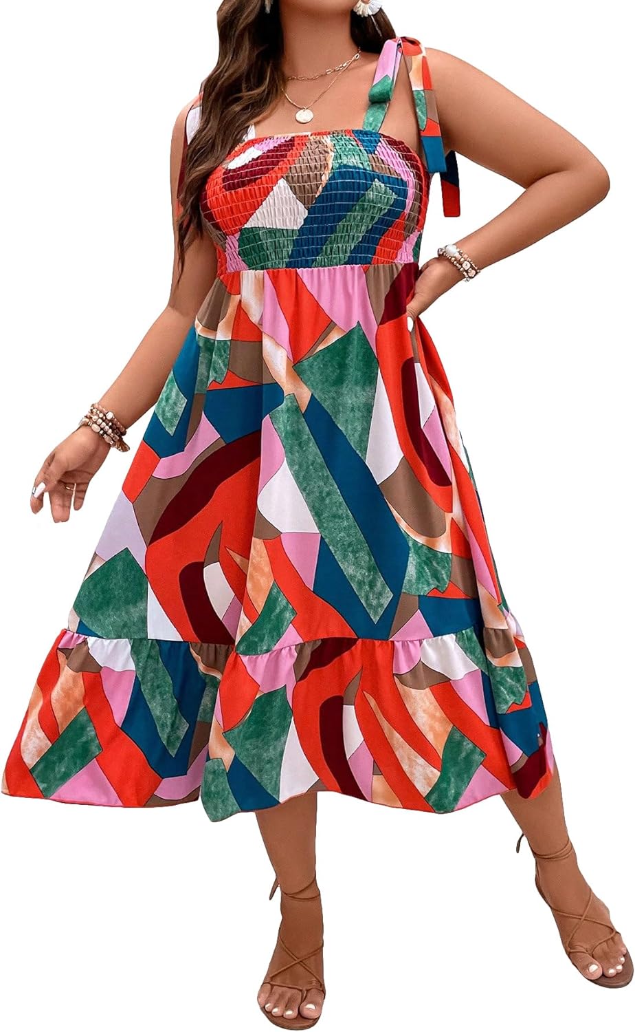 Floral Print Women's Long Dress