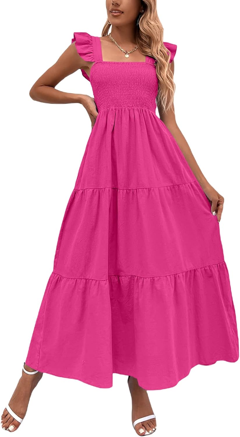 Floral Print Women's Long Dress