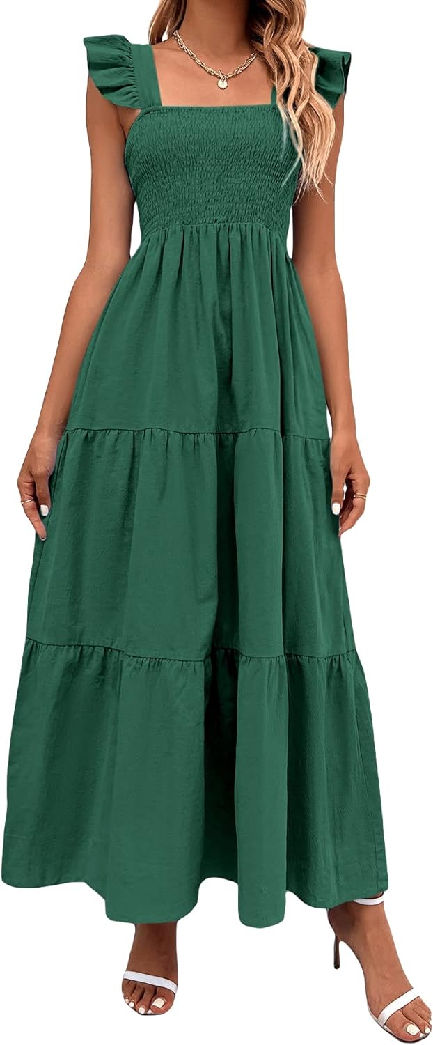 Floral Print Women's Long Dress