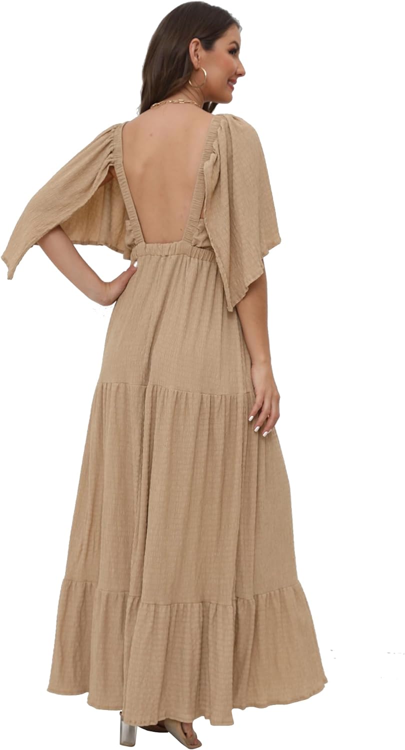 Women's V-Neck Summer Casual Dress