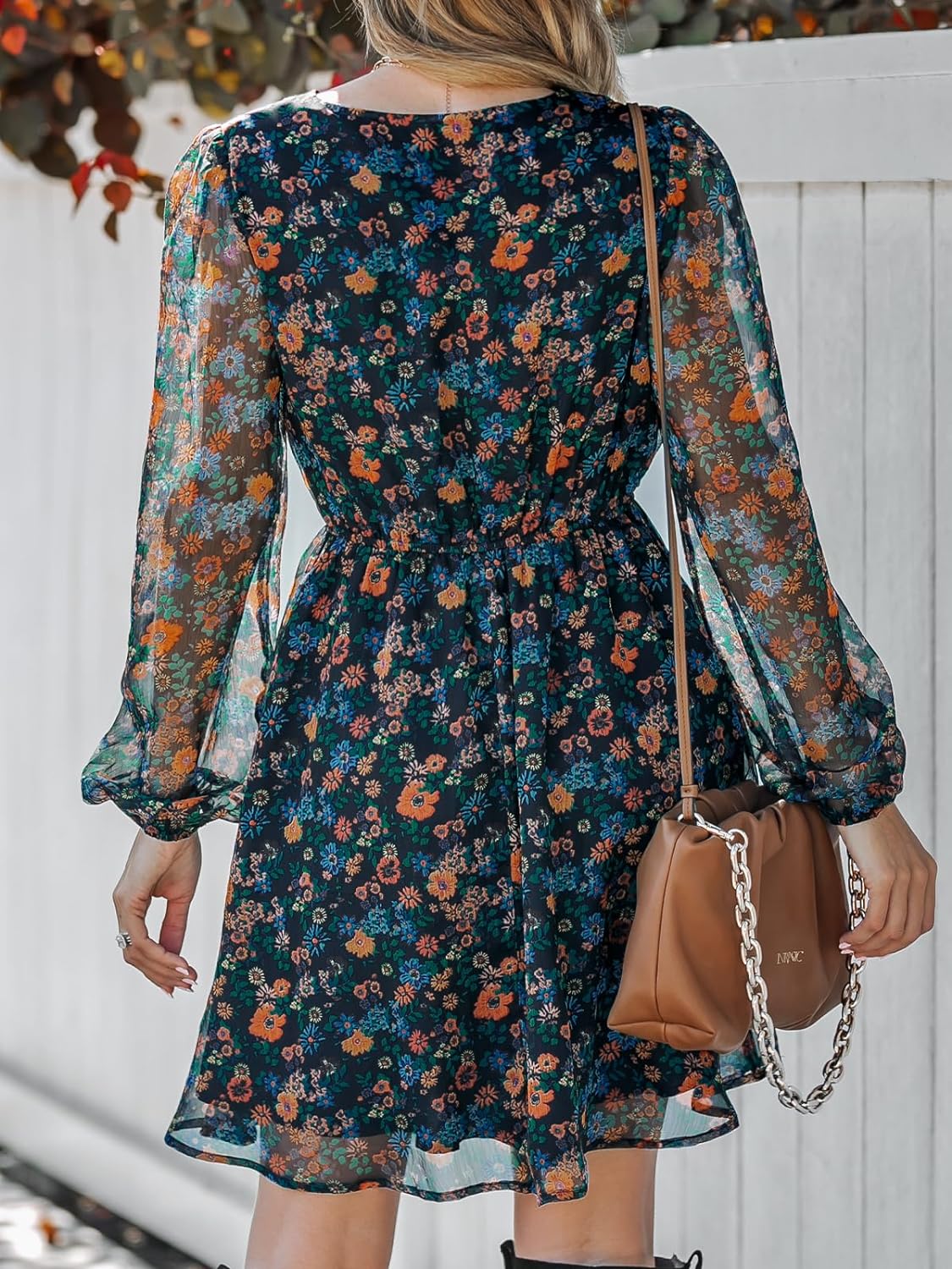 Floral Printed Chiffon Dress